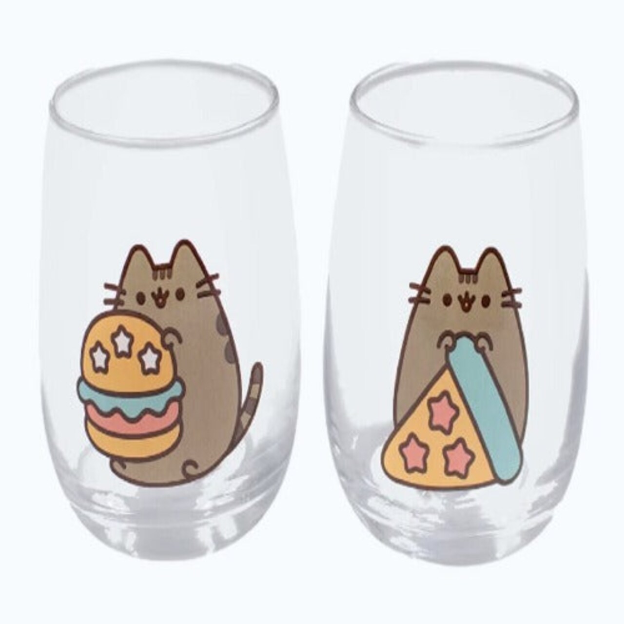 Pusheen Stemless Glass Set Licensed Culturefly Fun Drinkware Adventure Style
